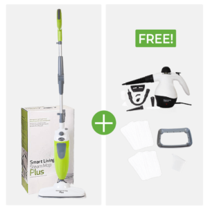 Smart Living Steam Mop + FREE Steam Jr & 6 FREE Extra Pads