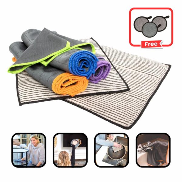 Premium Carbon Tuff Cleaning Set + FREE Scrubbie Pack