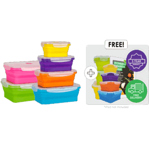 Flat Stacks Signature Set + Large Set + FREE Multi Colored Square + Snack Pack + eCookBook