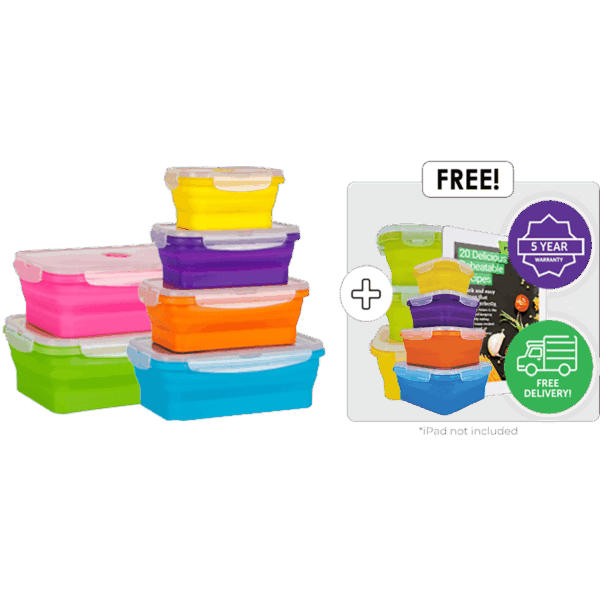 Flat Stacks Signature Set + Large Set + FREE Multi Colored Square + Snack Pack + eCookBook